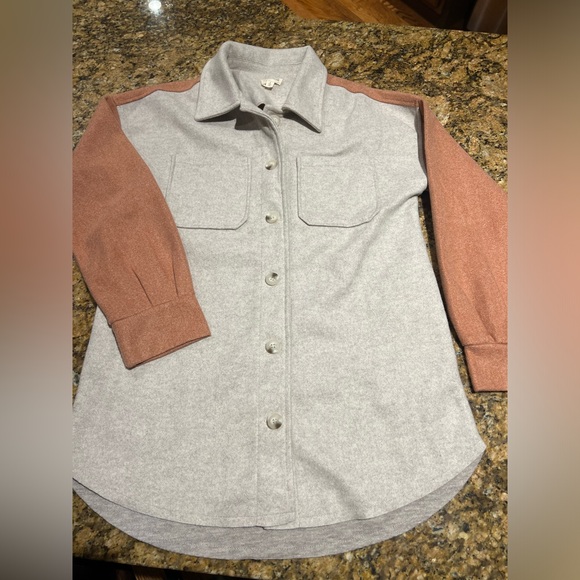 Hem and Thread Shirt Jacket Size Small - Picture 1 of 7